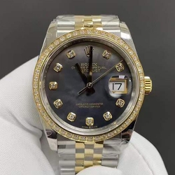 ROLEX 116243 デイトジャスト 36mm ブラックシェル 会員登録楽