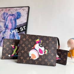 LOUIS VUITTON トリオ トワレットポーチ モノグラム キャンバス レディース 25×20×5.5cm