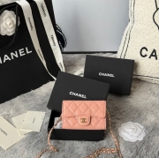 CHANEL ウエストバッグ カーフレザー レディース 11×7.5×2cm
