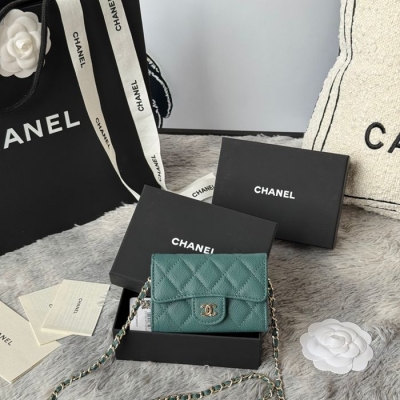 CHANEL ウエストバッグ カーフレザー レディース 11×7.5×2cm