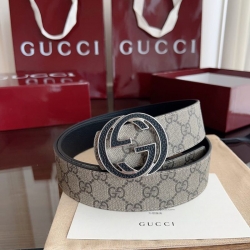 グッチ メンズ ベルト GGバックル 4cm