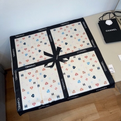 シャネル 蝶々結びスカーフ 90x90cm