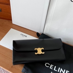 CELINE トリオンフ ロングウォレット カーフレザー レディース 19×10×3cm