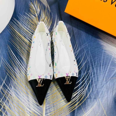 【LOUISVUITTON】唐三彩スニーカーレザースニーカーカジュアルシューズレディース