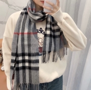 バーバリー クラシックカシミヤチェックスカーフ 30x168cm