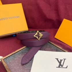 LV レディース ベルト フラワーグラム 30mm