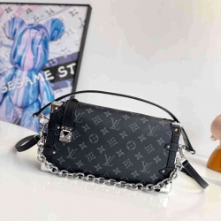 LV ショルダーバッグ レザー ハンドバッグ サイドトランク 28×15×7cm