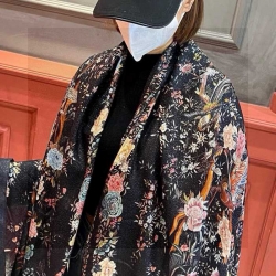 ディオール 銀糸スカーフ 100x200cm