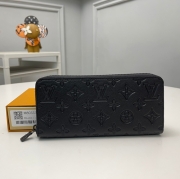 LOUIS VUITTON ジッピー ウォレット モノグラム シャドウ レザー メンズ 21×10×2.5cm