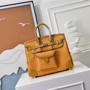 HERMES バーキン 25 カーゴ キャンバス×スウィフト レディース 25×20×13cm