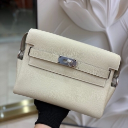 HERMES ケリーメッセンジャー ショルダーバッグ ユニセックス 25×20×8cm