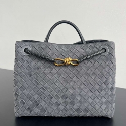 BV ショルダーバッグ スエード ハンドバッグ アンディアーモ 32×25×11cm