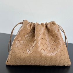 BV トートバッグ レザー ショルダーバッグ 抽繩 ダストバッグ 32×23×cm