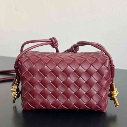 BV ショルダーバッグ レザー ハンドバッグ ループ 17×11×6cm