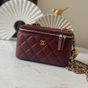 シャネル ポーチ 化粧ポーチ 16×9.5×8cm