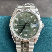 ROLEX M126234 デイトジャスト 36mm グリーンパーム 激安挑戦