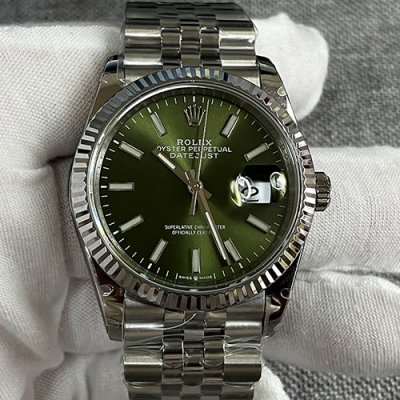 ROLEX M126234 デイトジャスト 36mm グリーン 2836搭載 2024人気