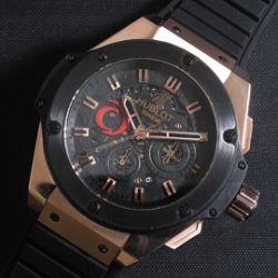 HUBLOT キングパワー アリンギ Asian 7750搭載 自動巻き クロノグラフ ブラック