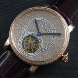 CARTIER ロトンド ドゥ 18Kイエローゴールド 全面ダイヤ 短納期