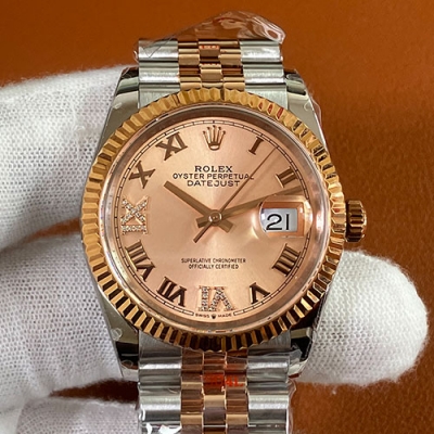 ROLEX 126231 デイトジャスト 36mm ローズローマ 69ダイヤ 大人気