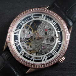 VACHERON CONSTANTIN メカニカルアジュレ ピンクゴールド 全面ダイヤベゼル 安心注文