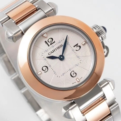 CARTIER W2PN0007 パンテール MM シルバー 成功者時計 大人気