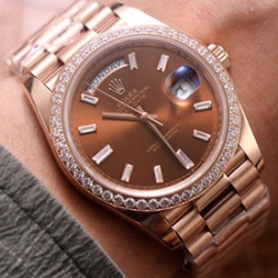 ROLEX 228345RBR デイデイト 40mm ブラウン 3235搭載