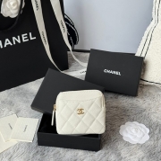 CHANEL コインパース カーフレザー レディース 11×9.5×1.5cm