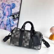 LOUIS VUITTON キープオール バンドリエール 25 ダモフラージュ キャンバス メンズ 25×15×11cm