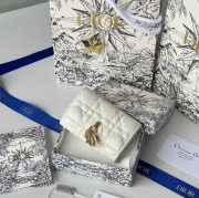 DIOR マイディオール グリシン ウォレット ラムスキン レディース 11×7.5×2.5cm