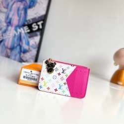 LOUIS VUITTON ロミー カードケース モノグラム アンプラント レザー レディース 12×8×0.8cm