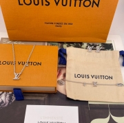 ネックレス L グリーン滿鑽ネックレス（ピアス ブレスレット展開）— シルバーカラー、シンプルでエレガント、ヴィンテージライクな佇まい