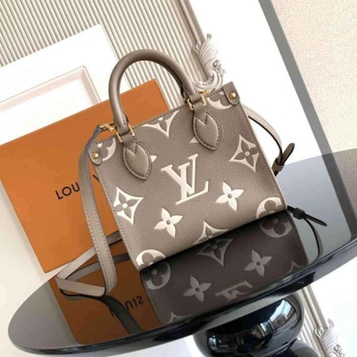 LV ショルダーバッグ ハンドバッグ オンザゴー 18×15×8.5cm