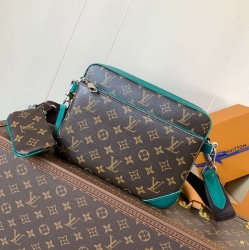 LOUIS VUITTON トリオ メッセンジャーバッグ モノグラムエクリプス リバース メンズ 25×18.5×7cm