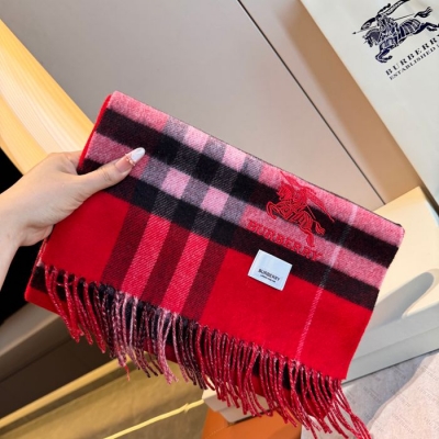 バーバリー クラシックチェックカシミヤスカーフ 30x180