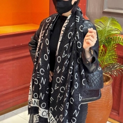 シャネル 新作 銀糸カシミヤスカーフ 110x200cm