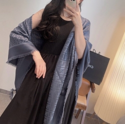 フェンディ 25新作 FF金銀糸提花ストール 140x140cm