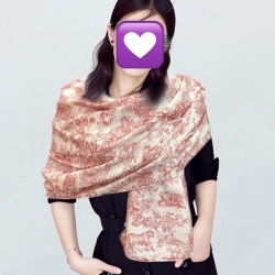 ディオール 新作2025 両面同色 アニマルジャングル 65x185