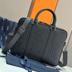 DIOR ブリーフケース CDダイヤモンド キャンバス メンズ 37×28×6cm