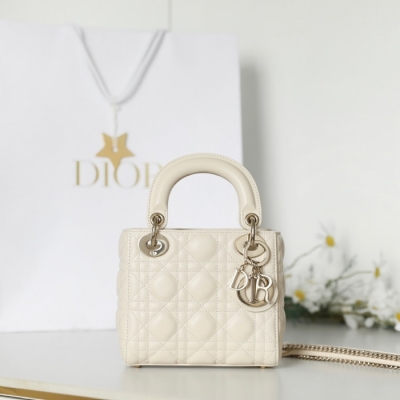 ディオール ハンドバッグ レディディオール 17×15×7cm