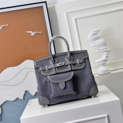 HERMES バーキン 25 カーゴ キャンバス×スウィフト レディース 25×20×13cm