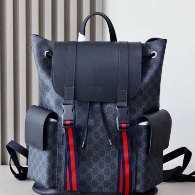 グッチ スタイル メンズ リュック GG柄 サイズ：34×42×16cm