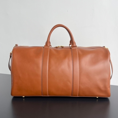 BOTTEGA VENETA カーフレザー トラベルバッグ メンズ 55×29×24cm