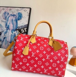 LOUIS VUITTON スピーディ P9 バンドリエール 40 モノグラムレザー メンズ 40×26×23cm
