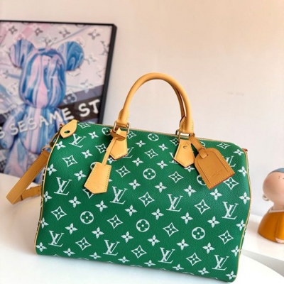 LOUIS VUITTON スピーディ P9 バンドリエール 40 モノグラムレザー メンズ 40×26×23cm