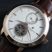 VACHERON CONSTANTIN ブラウン革ベルト メンズ腕時計 池袋老舗