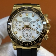 ROLEX デイトナ 116518LNNG ホワイトシェル 8Pダイヤ ラバー