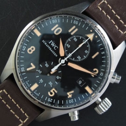 IWC パイロット クロノグラフ Asian 7750 28800振動 ハイエンド