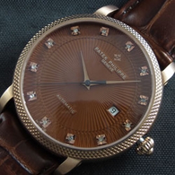 PATEK PHILIPPE カラトラバ チョコレート文字盤 バケットダイヤ 売上トップ