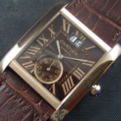 CARTIER タンクアングレーズ Asain 21600振動 自動巻き